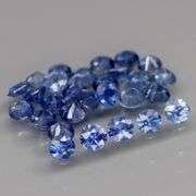 Diamond cut! 2.02ct top blue sapphire set! Heated only!