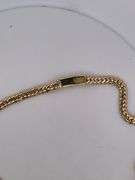 CERTIFIED 14K YELLOW GOLD CUBAN LINK CHAIN  WITH DIAMONDS