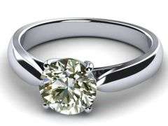 Sparkling 2.75 VVS1 Bright White Fire Moissanite Ring