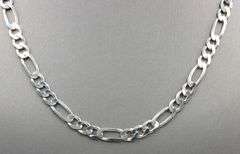 925 Sterling silver Figaro chain necklace