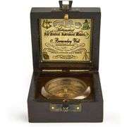 Antique-Style Brass Nautical Compass with Rosewood Box