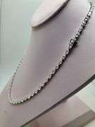 Incredible 18.70 CTTW Lab Diamond Riviere Necklace in 14KT White Gold