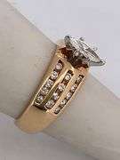 CERTIFIED BRAND NEW 14K YELLOW GOLD DIAMOND ENGAGEMENT RING