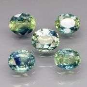 Vibrant 3.13ct blue green Australian Parti Sapphire set