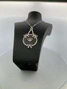 CERTIFIED 18K WHITE GOLD DIAMOND NECKLACE