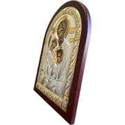 Handmade Sterling Silver–Plated Byzantine Holy Family