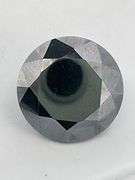 certified 6.19 carats black moissanite