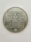 1976 Austria 100 Schilling, Silver
