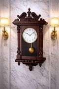 Westminster Classic Wall Clock with Swinging Pendulum and Chime