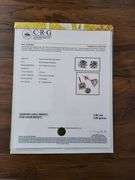 Certified 3.96 CTTW Round Brilliant Cut Lab Diamond Earrings. Huge!