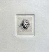 Rembrandt, Self Portrait Leaning Forward, Highly Collectible Etching