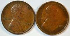 Upper end better dates 1915 and 1915-S Lincoln Cents.