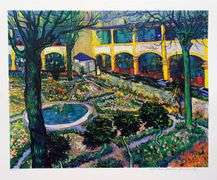 Highly Collectible Vincent Van Gogh, Courtyard Of The Hospital At Arles