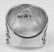 Carolyn Pollack Wide Sterling Cigar Band Ring, 7.5