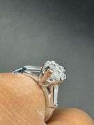 Platinum Marquise Diamond Ring of 3.32