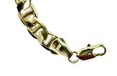 Dazzling 15 Gram 14 Kt Yellow Gold Plated Mariners Link Bracelet