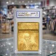 Wilt Chamberlain 1962 Rookie 23-Karat Gold Card GEM Mint 10