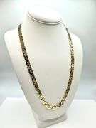 Sharp 30 Gram14K Yellow Gold Plate Mariners Chain Link Necklace