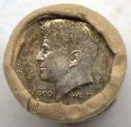 1964 90% Silver Kennedy Half Dollar OBW Roll (20 Coins) – Brilliant Uncirculated