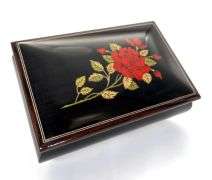 Music Box with Rose Inlay Design