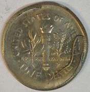 Very Large 1997-P Broadstruck Roosevelt Dime error in Gem BU