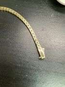 CERTIFIED BRAND NEW 14K YELLOW GOLD TENNIS BRACELET. 11.00 CARATS OF DIAMONDS.