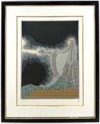Erte "Melisande" Signed Limited Edition Serigraph Framed