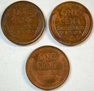 Original Uncirculated 1913, 1916, & 1918 Lincoln Cents