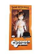 Malcolm McDowell Autographed Clockwork Orange Living Dead Doll ACOA Witness ITP