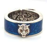 925 Sterling silver Gucci garden buckle belt cat ring
