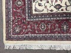 Hand Woven Allover Floral Isfahan Design 12.8x8.10