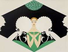 Erte "The Suitors" Signed Limited Edition Serigraph