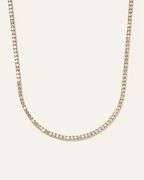 5.67 CTTW Lab Diamond Tennis Necklace in 14KT Gold