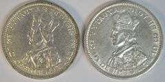 2 Lustrous near mint 1936 Lithuania Silver 10 Litu pieces