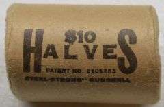 1964 90% Silver Kennedy Half Dollar OBW Roll (20 Coins) – Brilliant Uncirculated