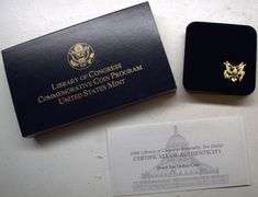 2000 Liberty of Congress Commemorative Coin Program United State of America gold Coin with Original 