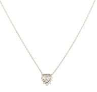 2.00ct Heart Shaped Diamond Solitaire Pendant Necklace in 14K