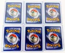 6 Pokémon 1st Edition 1999 Trade Cards
