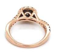 Sweet Little 14K YG Diamond Halo Ring