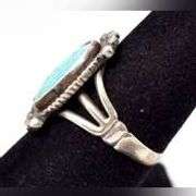 Turquoise Gemstone Ring in Sterling Silver.