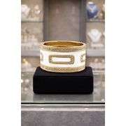 Infinity Bracelet 18K Gold Vermeil with Austrian Crystals