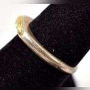 Mother of Pearl Gemstone Ring in Sterling Silver.
