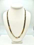 Sharp 30 Gram14K Yellow Gold Plate Mariners Chain Link Necklace