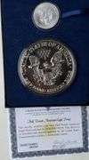2016 Silver Eagle & .999 Plated Half Pound Tribute
