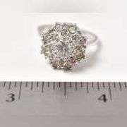 CZ Gemstone Ring in Sterling Silver.