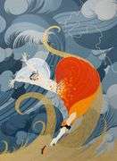 Erte "Swept Away" Signed Limited Edition Serigraph