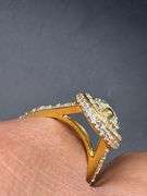14K Yellow Gold Marquise Diamond Ring of 5.98ct