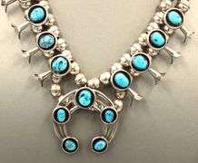 Navajo Kingman PG turquoise sterling silver necklace