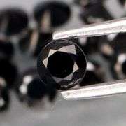 Diamond black! 3.40ct set of 3mm untreated Spinels!