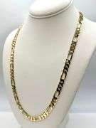 45 Gram 14 Kt. Gold Plate Figaro Italian Link Chain
